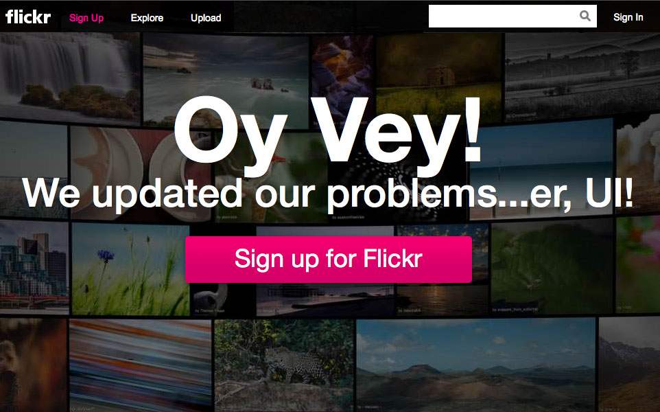 Flickr's New UI and the tight-ass feel of it